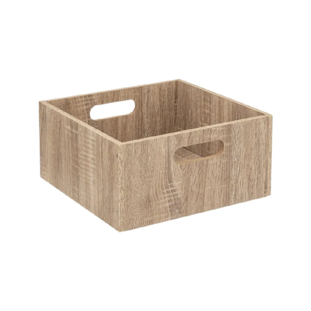 Boîte de rangement en bois stratifié pour la maison - 30 x 20 x 15
