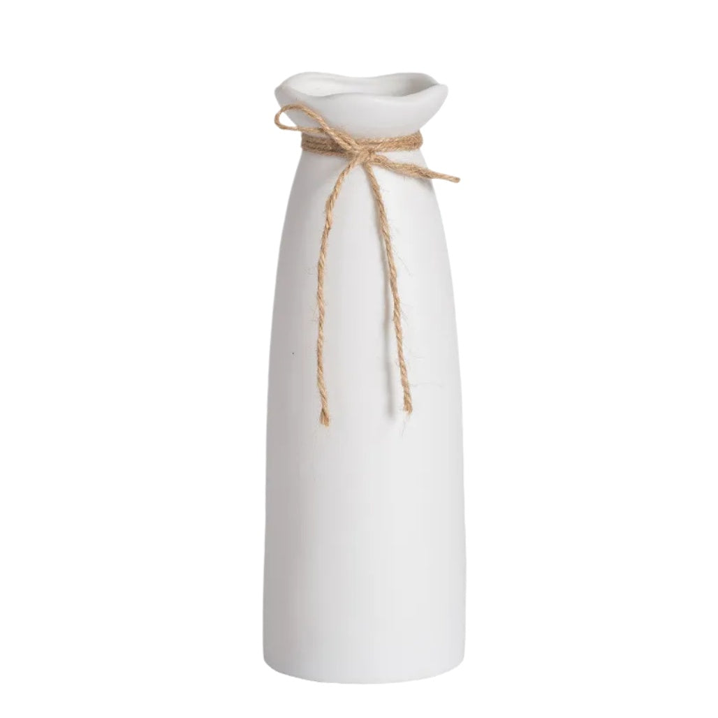 Vase décoratif en céramique pour décoration intérieure - 8 x 8 x 30